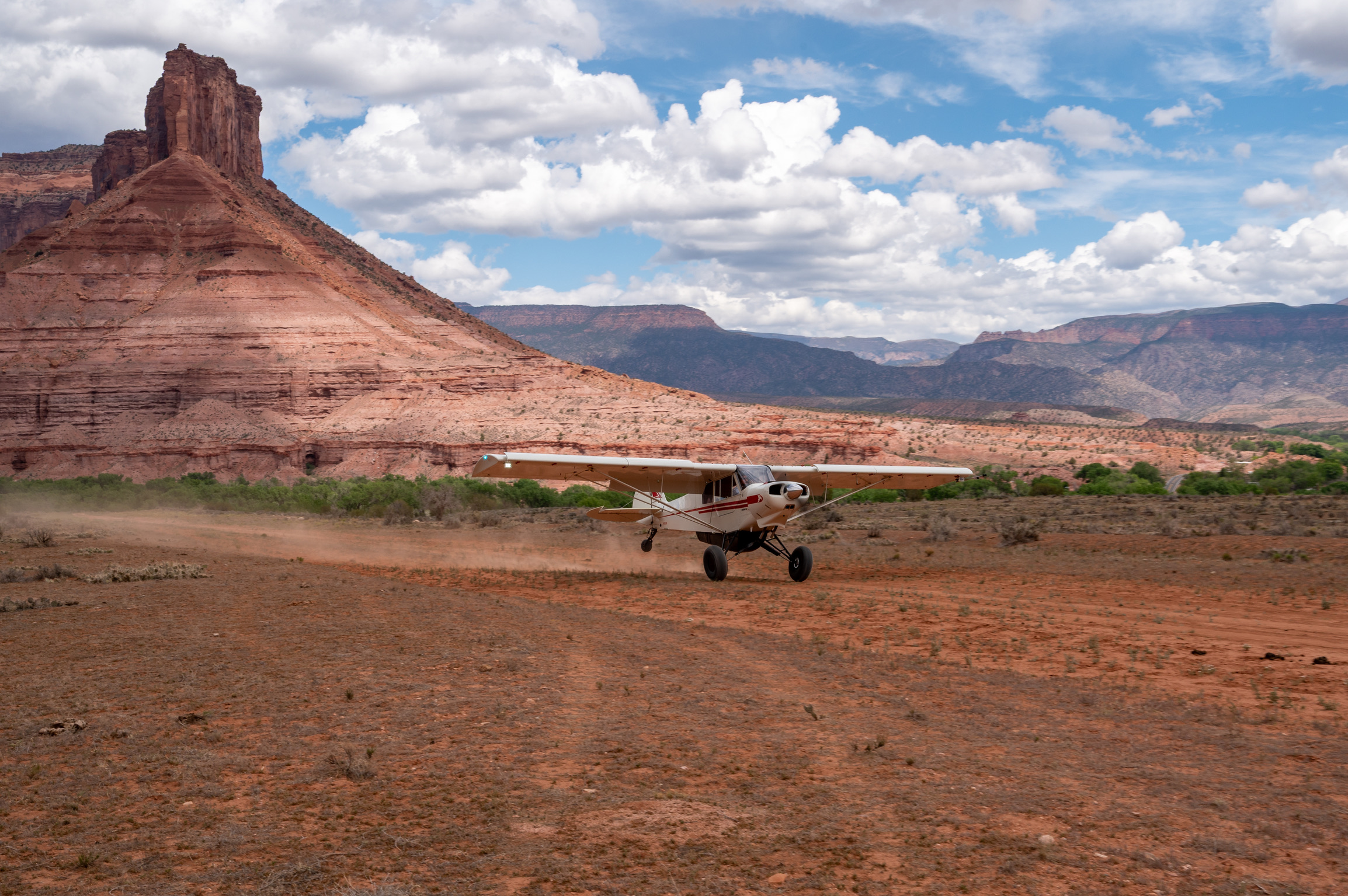 Landing at Hubbard