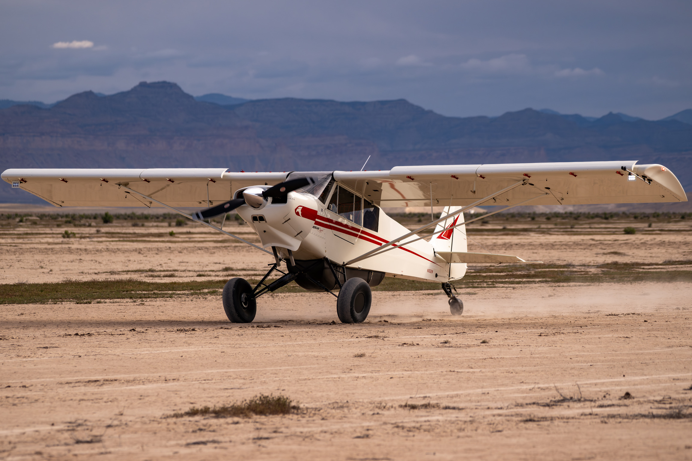 Desert playa landing